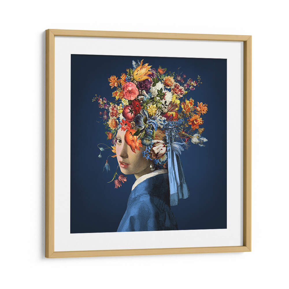 GIRL WITH A PEARL EARRING III , ALTERED ART PRINTS