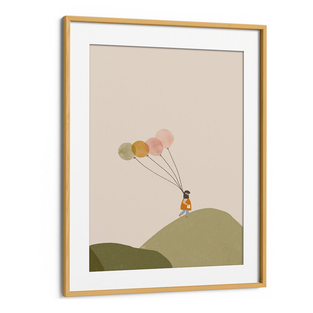 GIRL AND HER BALLOONS , KIDS ROOM PAINTINGS