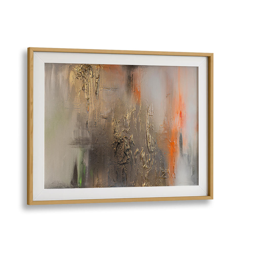 GOLD DESCENT , ABSTRACT PAINTINGS