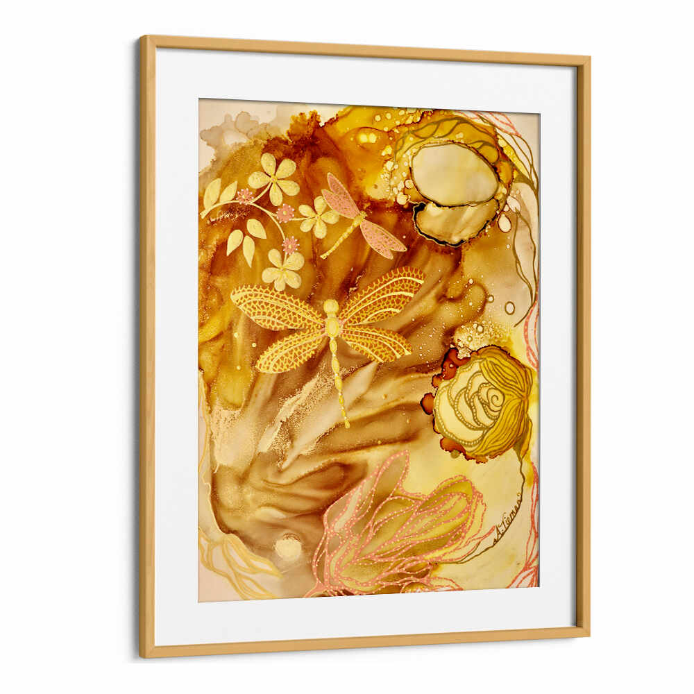 Golden Dragonflies Kids Room Paintings brighten up any child's space with enchanting artistic flair and vibrant colors.