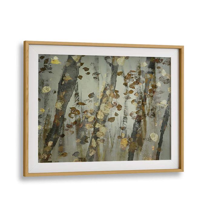 GOLDEN LEAVES ,  FLORAL FLOWER PAINTINGS