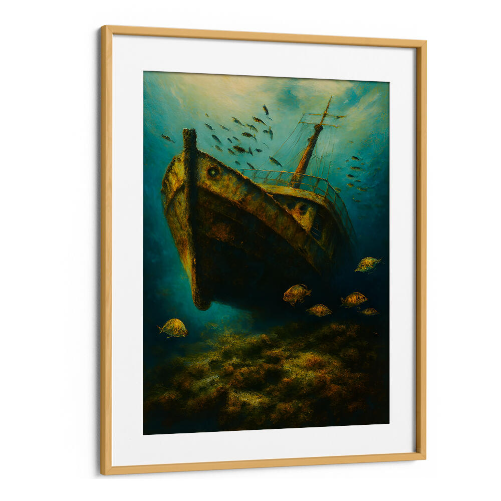 GRAVE OF THE LOST VESSEL , EXPRESSIONISM PAINTINGS