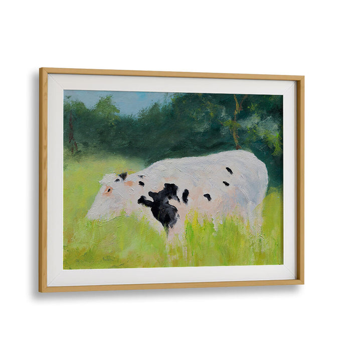 GRAZING IN THE GRASS , ANIMAL PAINTINGS