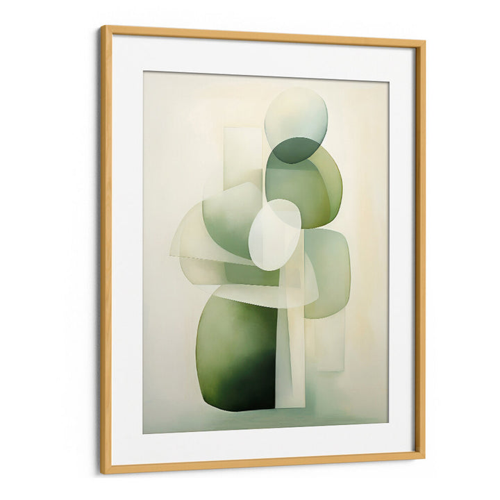 GREEN BEIGE GEO I , ORGANIC FORMS