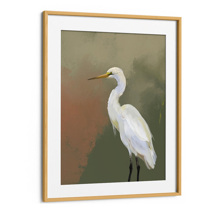 HANDPAINTED HERON OIL PAINTING
