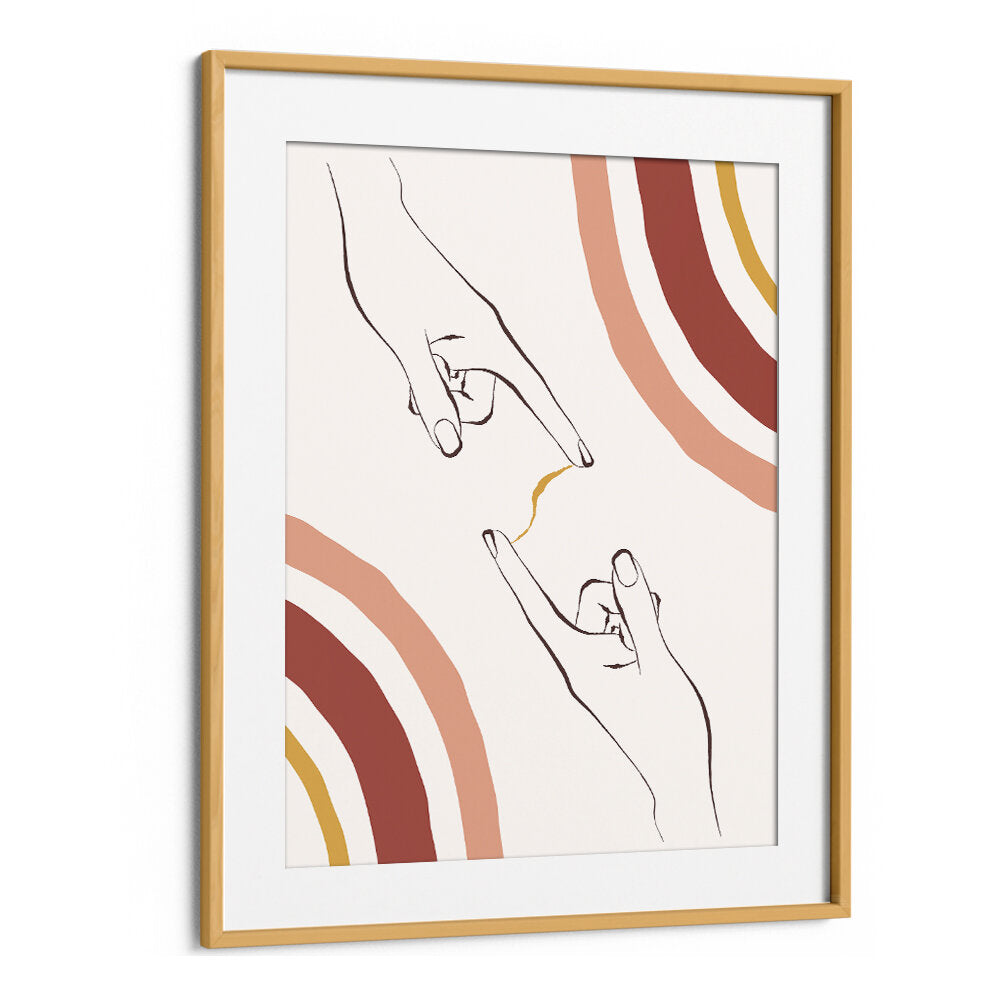 HANDS CONNECT , BOHO ART PAINTINGS