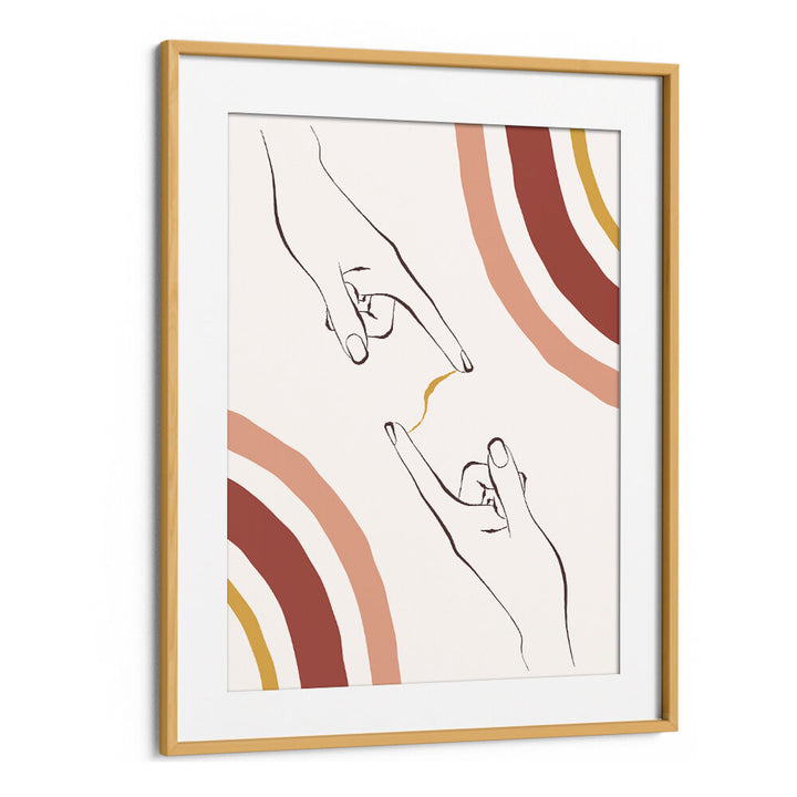 HANDS CONNECT , BOHO ART PAINTINGS