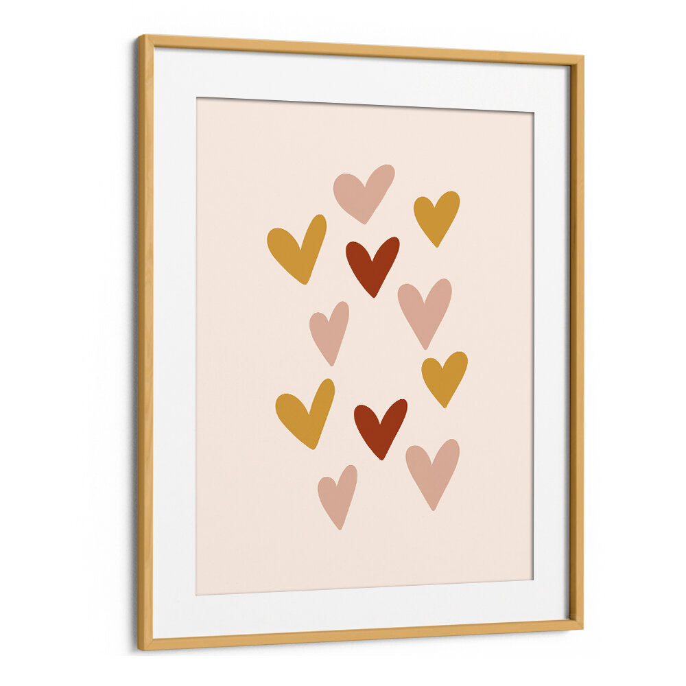 HEARTS , BOHO ART PAINTINGS