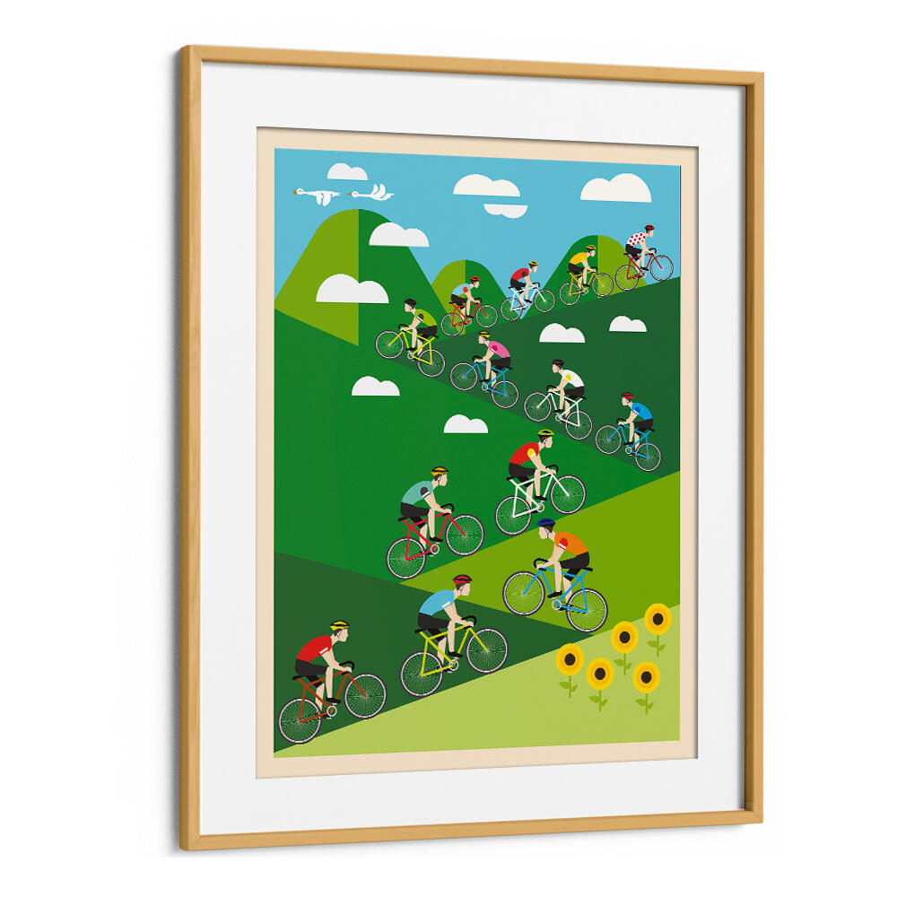 HILL CLIMB CYCLING , SPORTS POSTERS