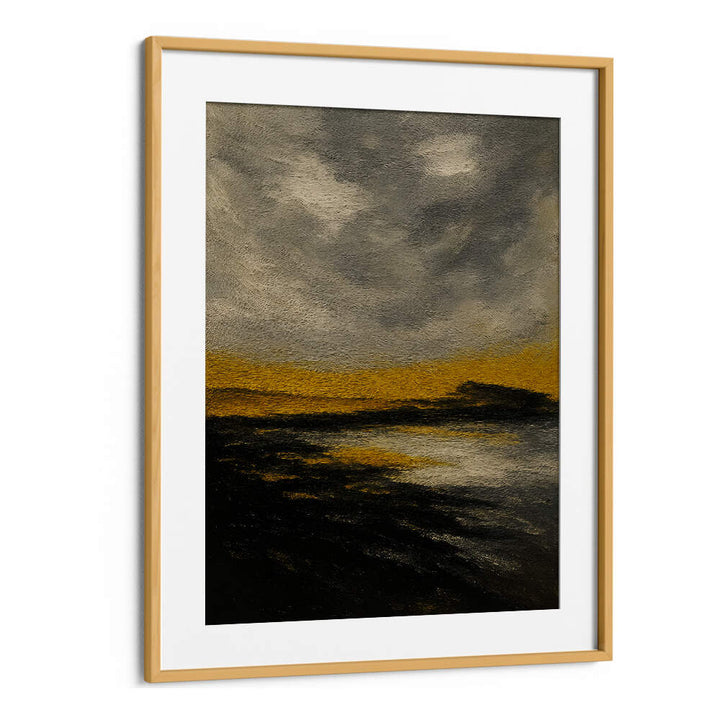 HORIZON OF STILL GOLD , EXPRESSIONISM PAINTINGS