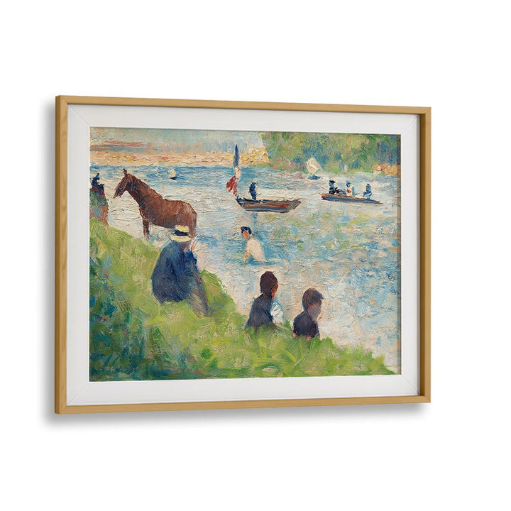 HORSE AND BOATS , VINTAGE PAINTINGS