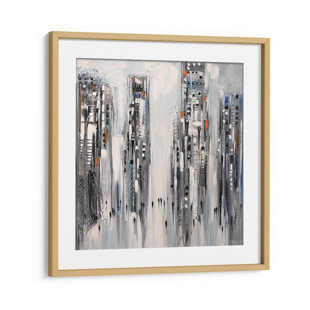 IN THE NEW CITY , MODERN IMPRESSIONISM PAINTINGS