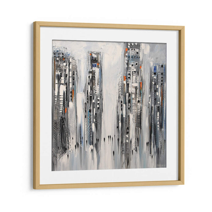 IN THE NEW CITY , MODERN IMPRESSIONISM PAINTINGS