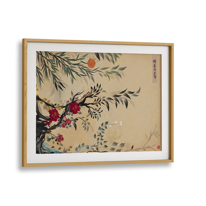 JOSEON ERA STYLE MINIMALISTIC PAINTING , FLORAL FLOWER PAINTINGS