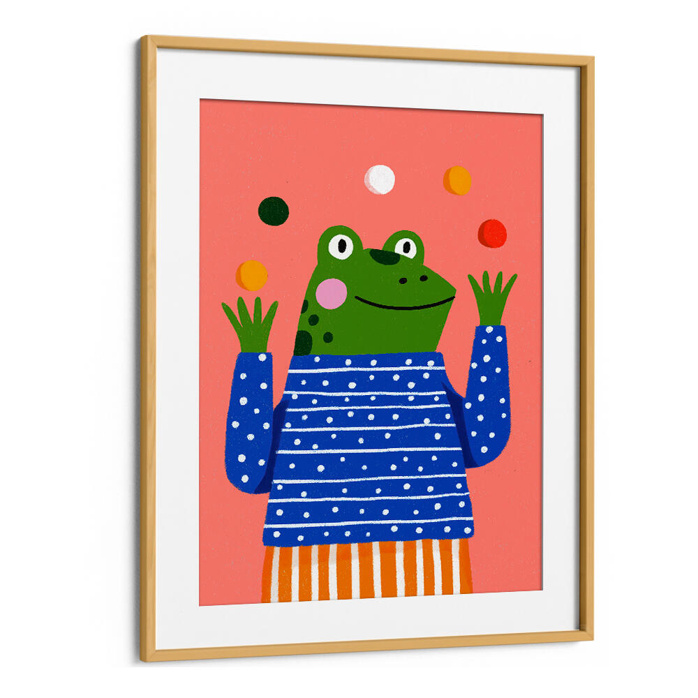 JUGGLING FROG ,KIDS ROOM PAINTINGS