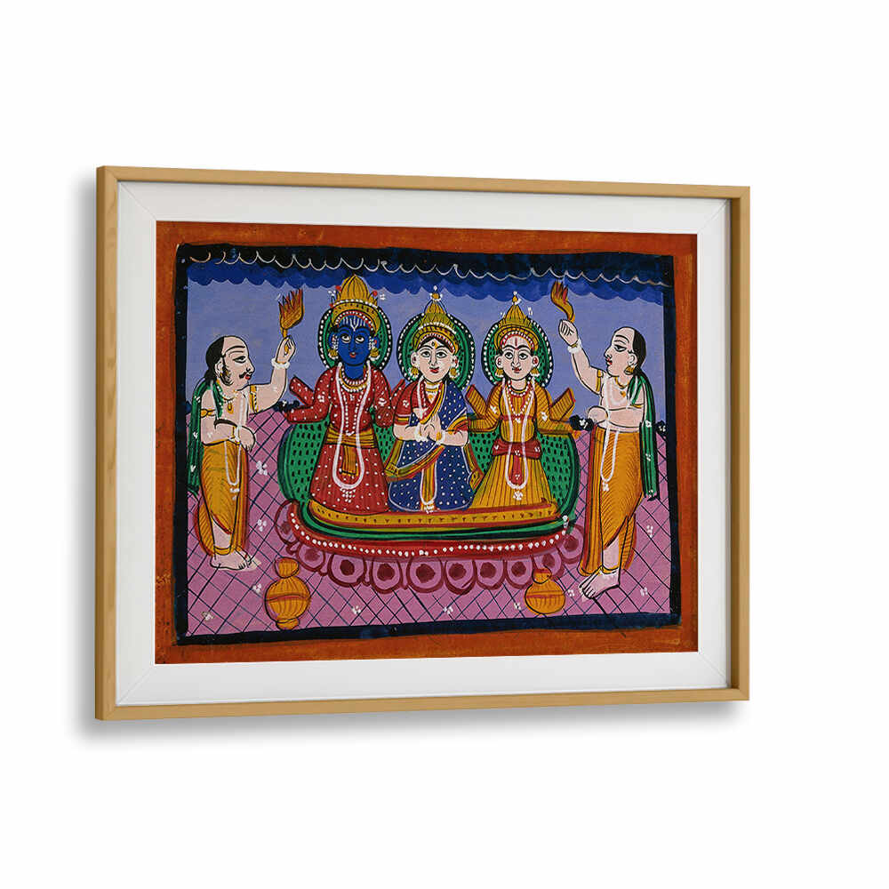 KRISHNA, RAKMINI, BALARAMA IN JAGANNATH STYLE
