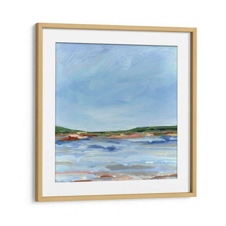 Beautiful LAKE SIDE, LANDSCAPE PAINTINGS showcasing serene waters and sky, perfect for nature lovers and outdoor enthusiasts.