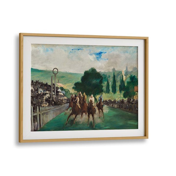 THE RACES AT LONGCHAMP (1866) BY EDOUARD MANET , VINTAGE PAINTINGS