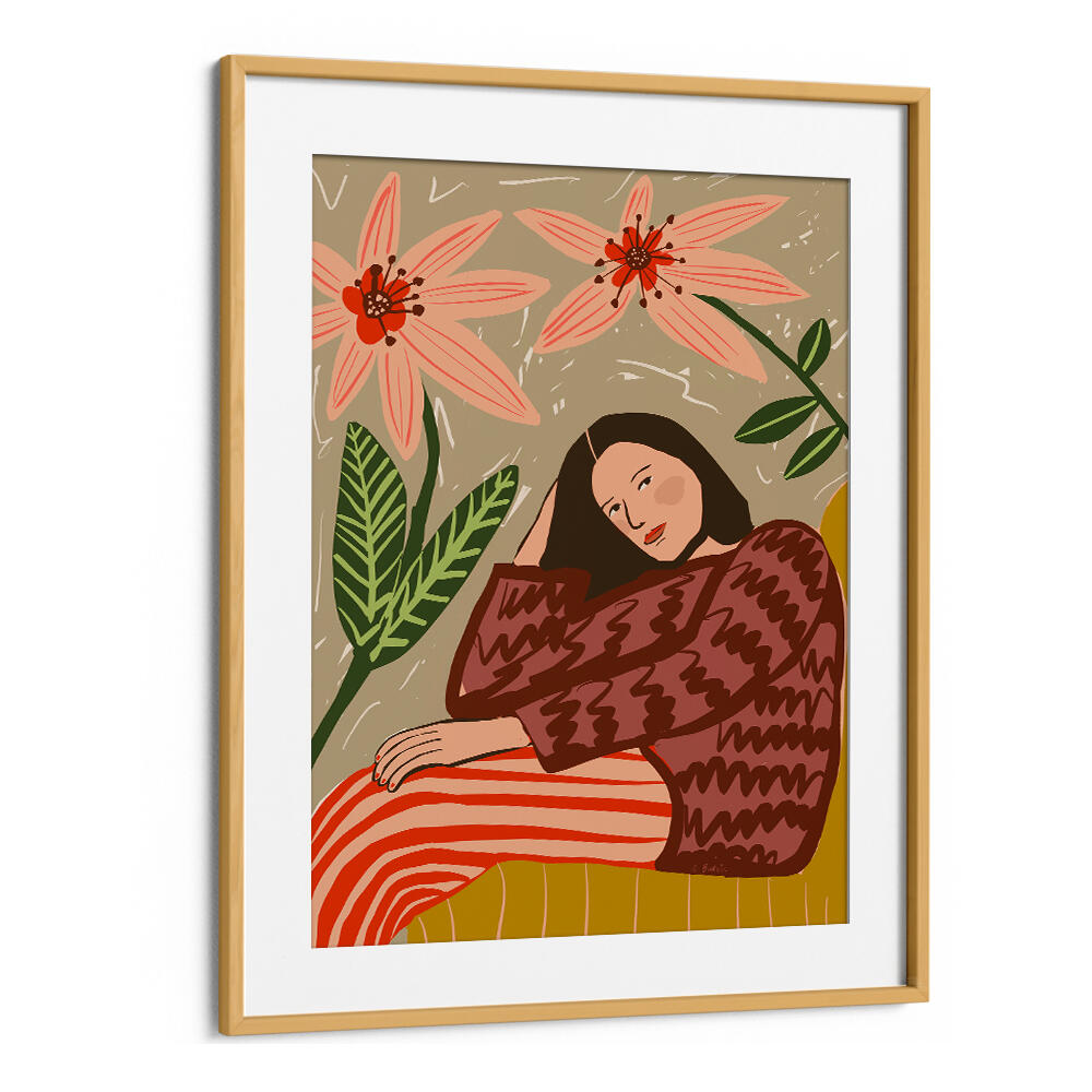 LADY SITTING , PORTRAITS & FIGURATIVE ILLUSTRATIONS