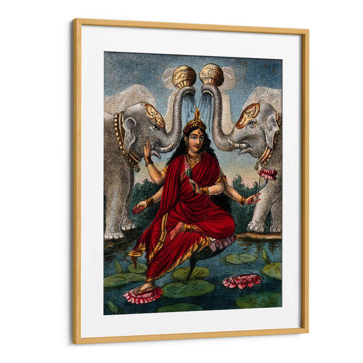 LAKSHMI BEING ANOINTED BY THE ELEPHANTS