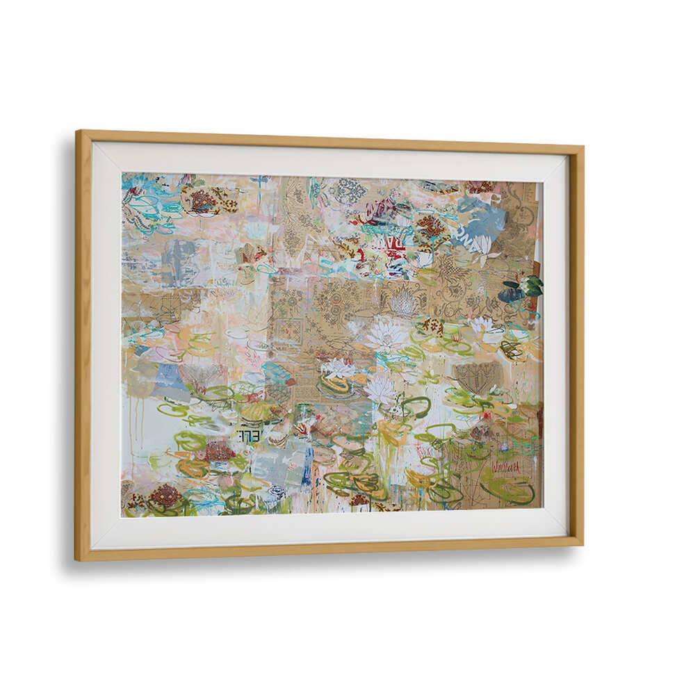 LILY POND WHISPERS , ABSTRACT PAINTINGS