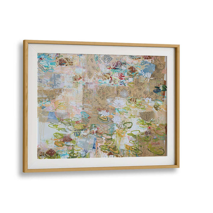 LILY POND WHISPERS , ABSTRACT PAINTINGS