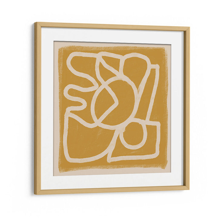 LINE ABSTRACT GOLD TANS , LINE ART PAINTINGS