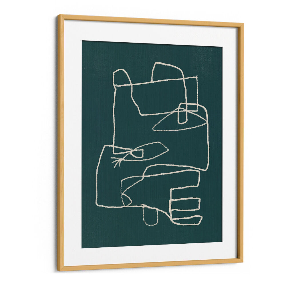 LINE ART ABSTRACT PORTRAIT IV , LINE ART PAINTINGS