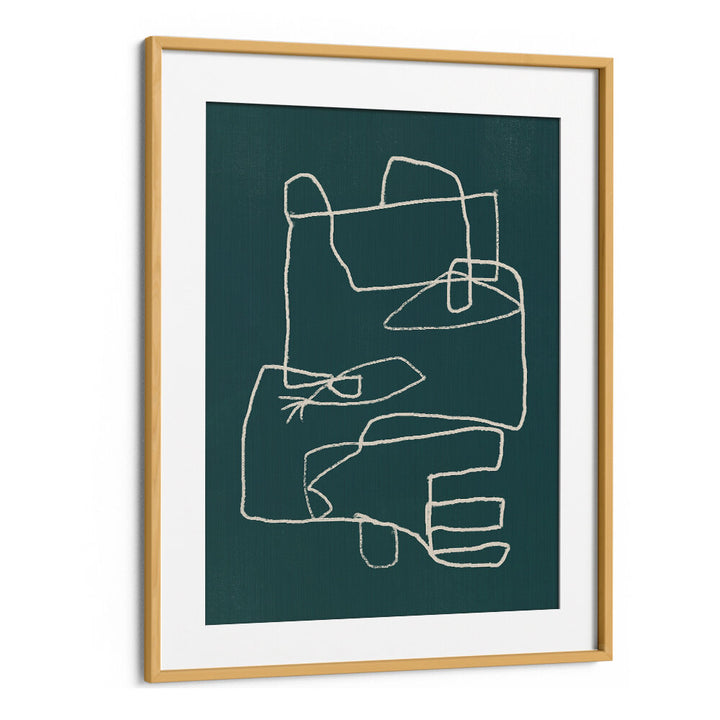 LINE ART ABSTRACT PORTRAIT IV , LINE ART PAINTINGS