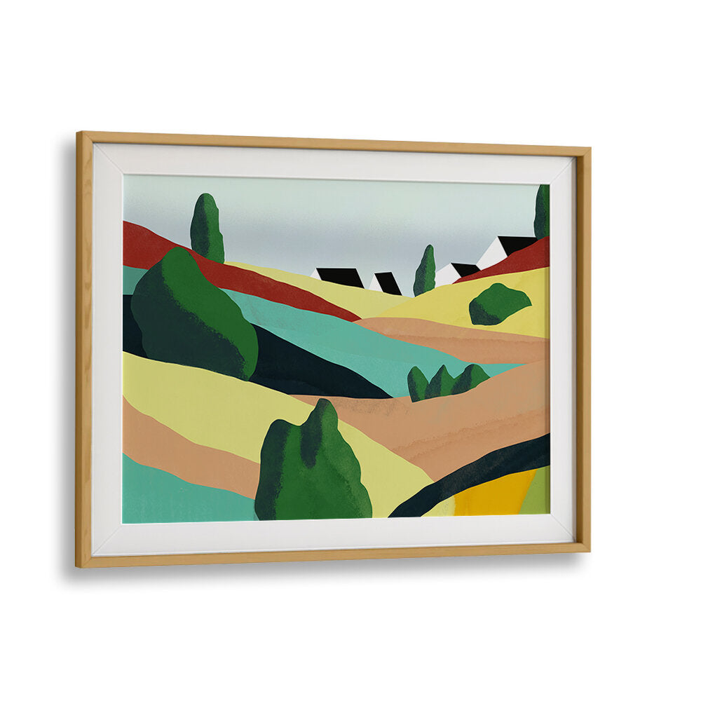 LITTLE COLOR ROLLING HILLS , LANDSCAPE PAINTINGS