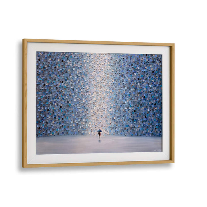 LOVE UNDER UMBRELLA , MODERN IMPRESSIONISM PAINTINGS