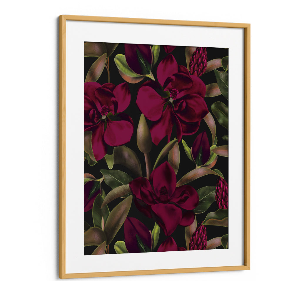 LUSH BURGUNDY MAGNOLIAS
