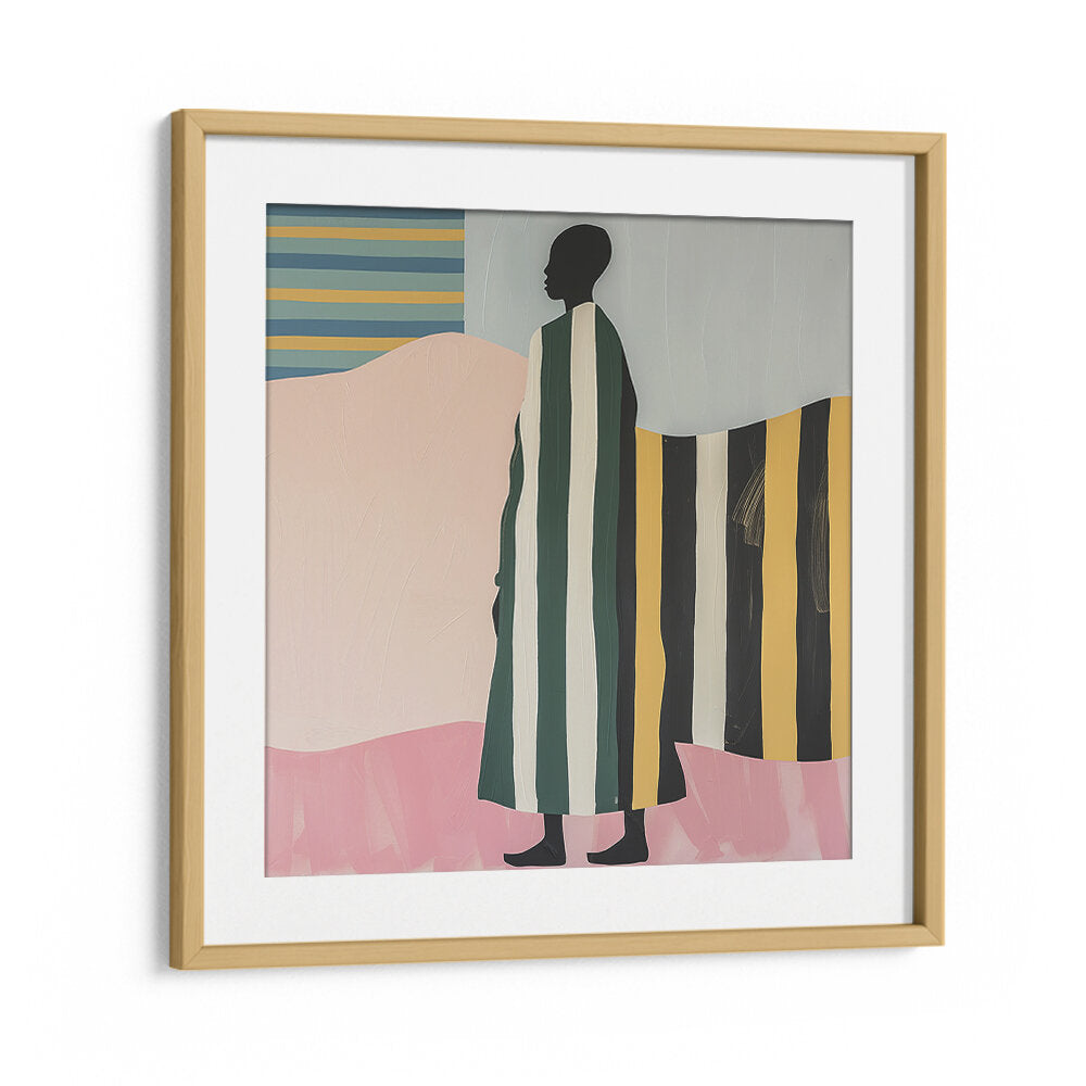 MAN IN STRIPES , PORTRAITS & FIGURATIVE ILLUSTRATIONS