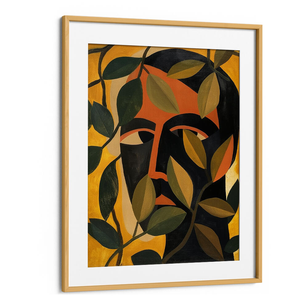 MAN IN THE LEAVES, PORTRAITS & FIGURATIVE ILLUSTRATIONS