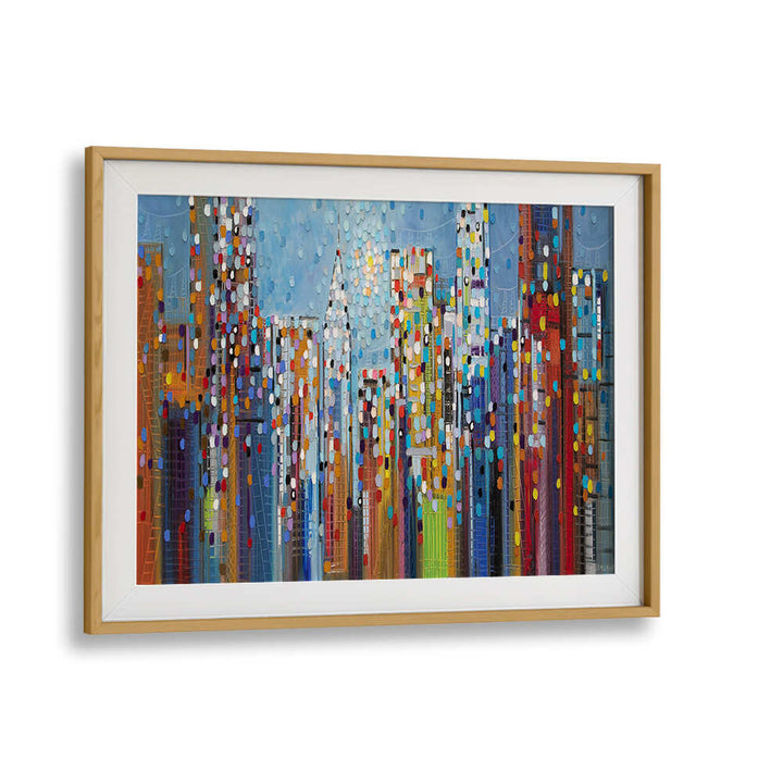 MANHATTAN SKYLINE , MODERN IMPRESSIONISM PAINTINGS
