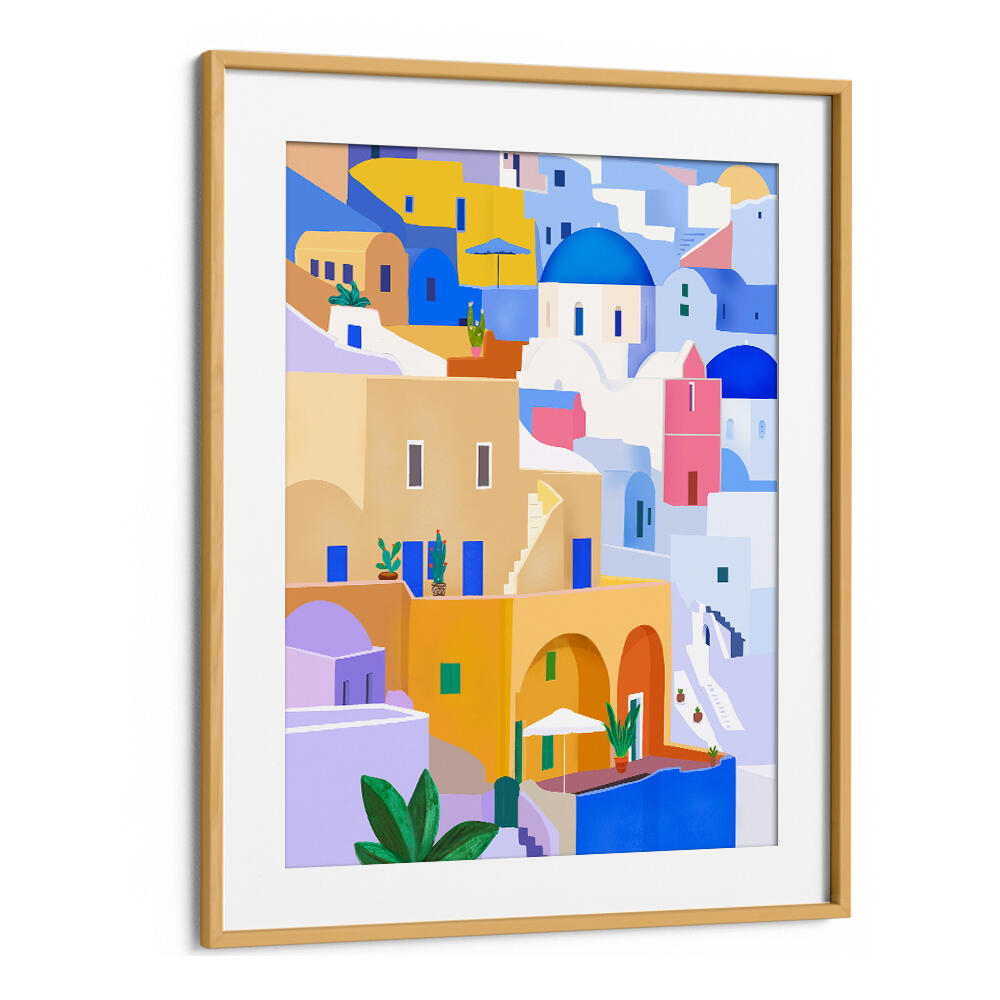 MEDITERRANEAN TOWNSCAPE , TRAVEL POSTERS