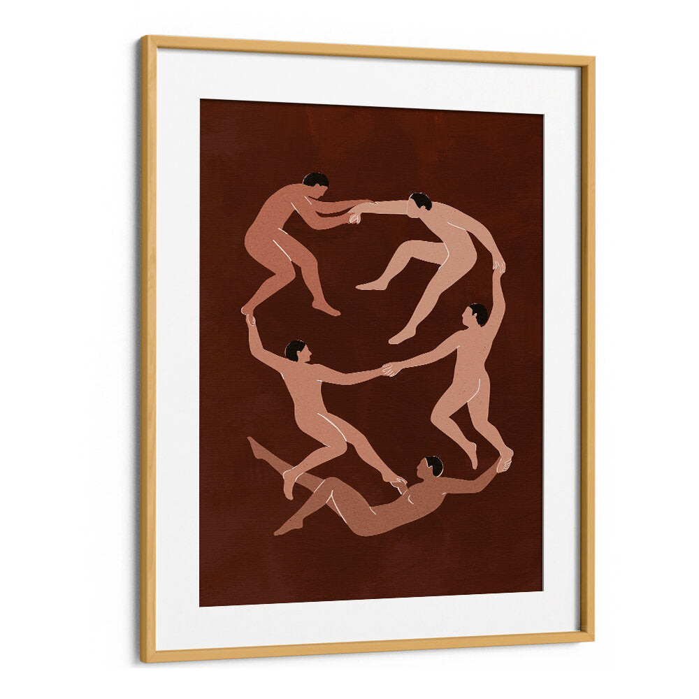 MEN IN MOTION , BOHO ART PAINTINGS