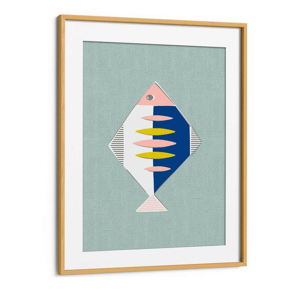 MID CENTURY KITCHEN FISH MINT , KITCHEN POSTERS