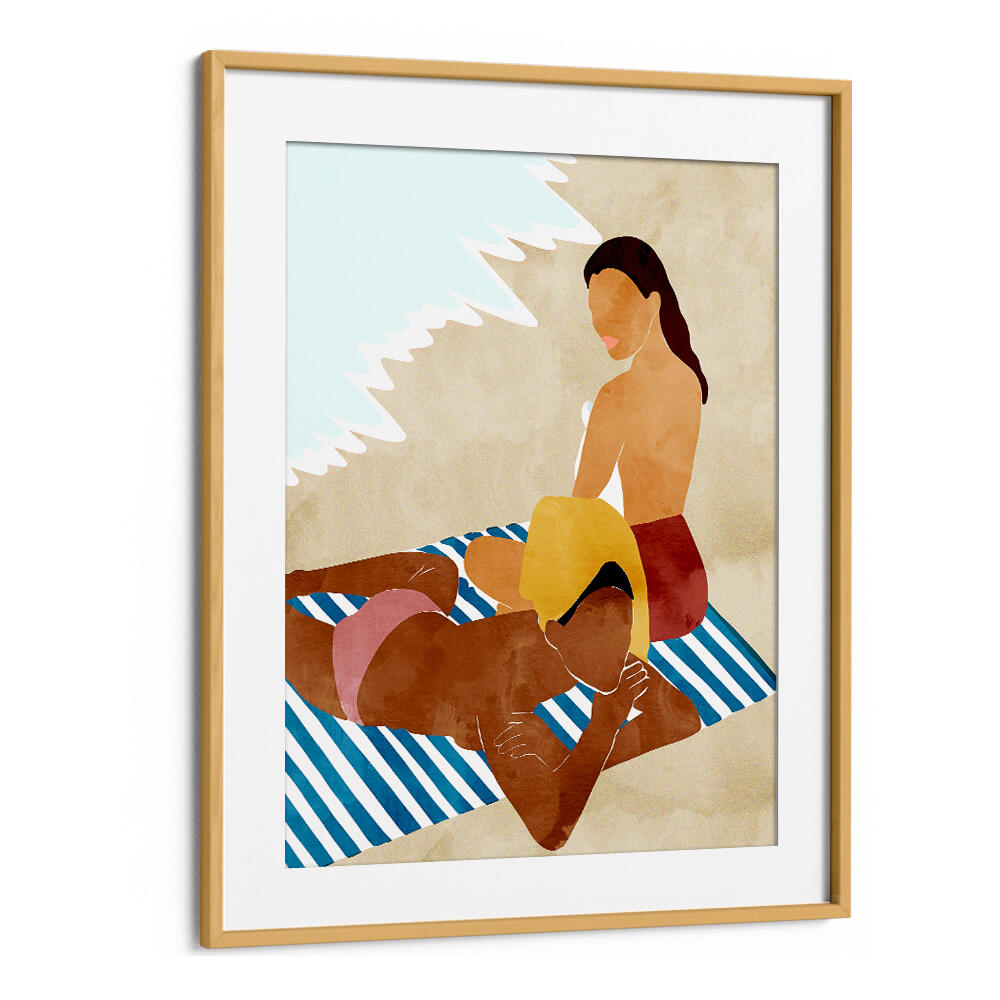 MINIMALIST BEACH SCENE , PORTRAITS & FIGURATIVE ILLUSTRATIONS