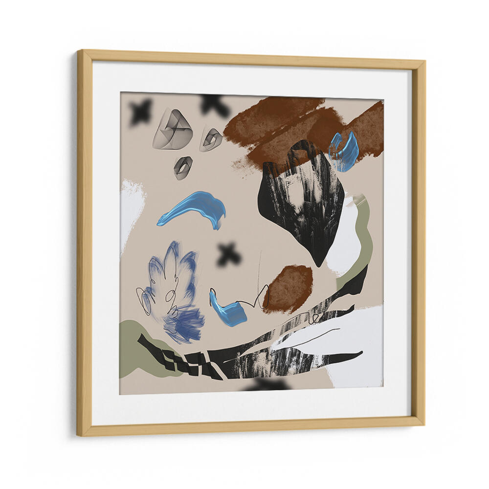 MIXED MEDIA COMPOSITION , ABSTRACT PAINTINGS