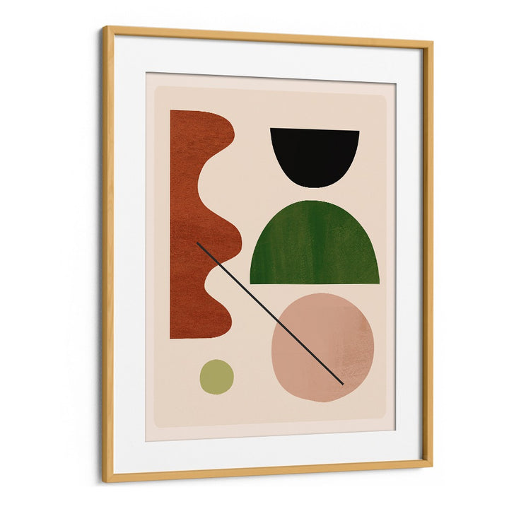 Stylish ABSTRACT MINIMAL SHAPES, GEOMETRIC ART PRINTS in a modern frame, perfect for enhancing any contemporary space.
