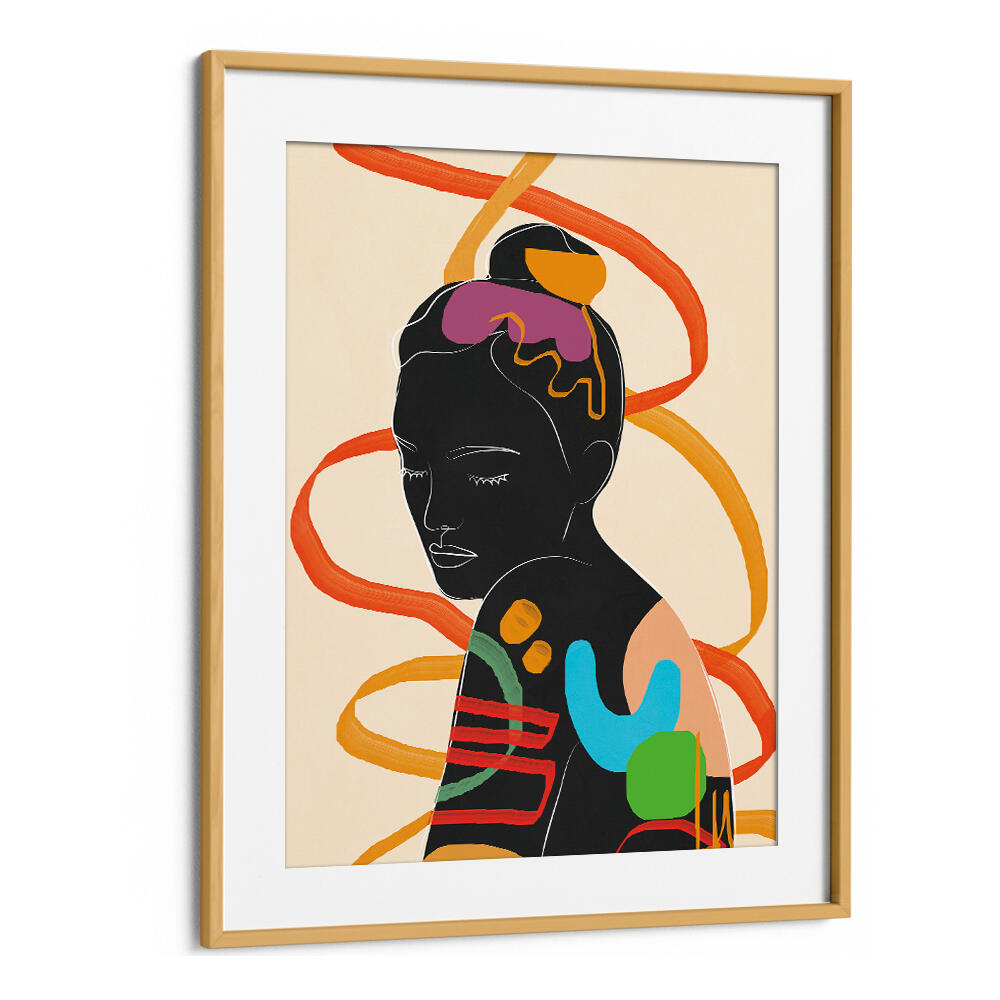 MODERN ABSTRACT WOMAN II , POP ART PAINTINGS
