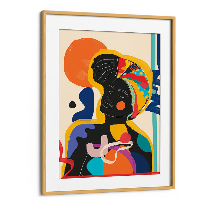 MODERN ABSTRACT WOMAN III , POP ART PAINTINGS