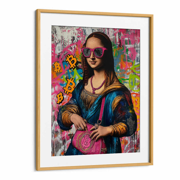 MONALISA BITCOIN , POP ART PAINTINGS