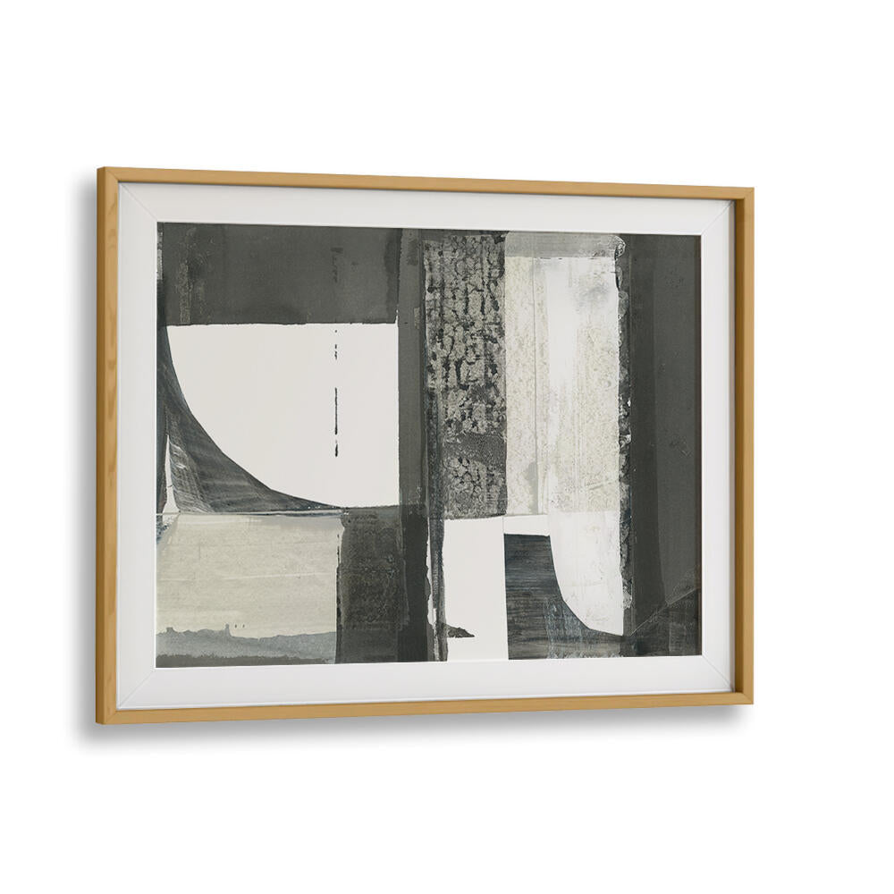 Elevate your decor with MONOCHROME SHAPES LIGHT II, ABSTRACT PAINTINGS featuring bold shapes and textures.