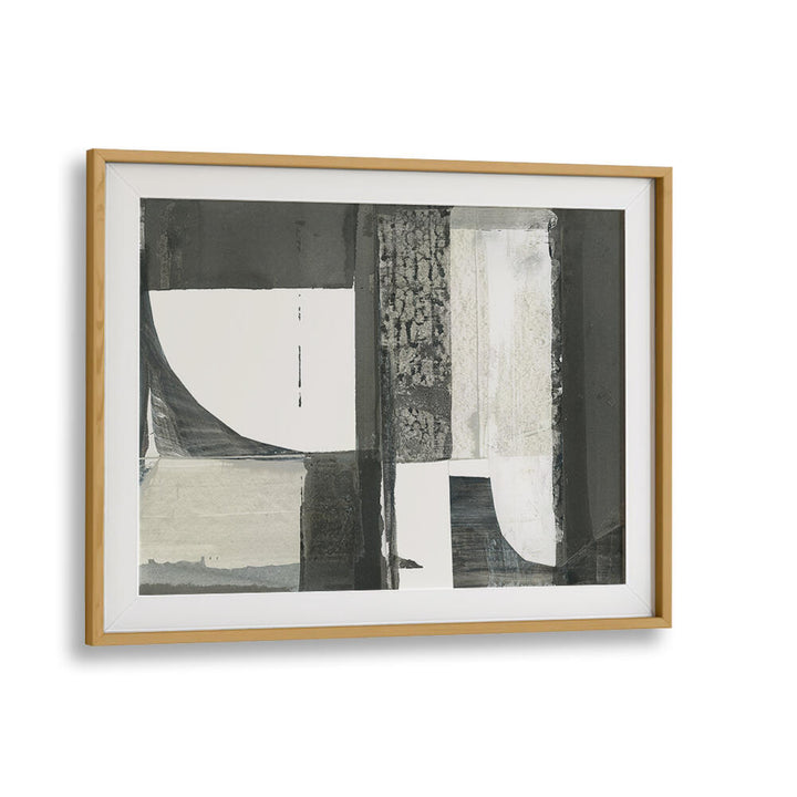 Elevate your decor with MONOCHROME SHAPES LIGHT II, ABSTRACT PAINTINGS featuring bold shapes and textures.