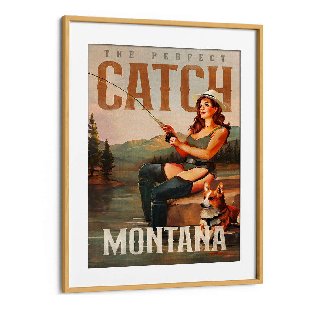 MONTANA SERENITY , VINTAGE TRAVEL POSTERS