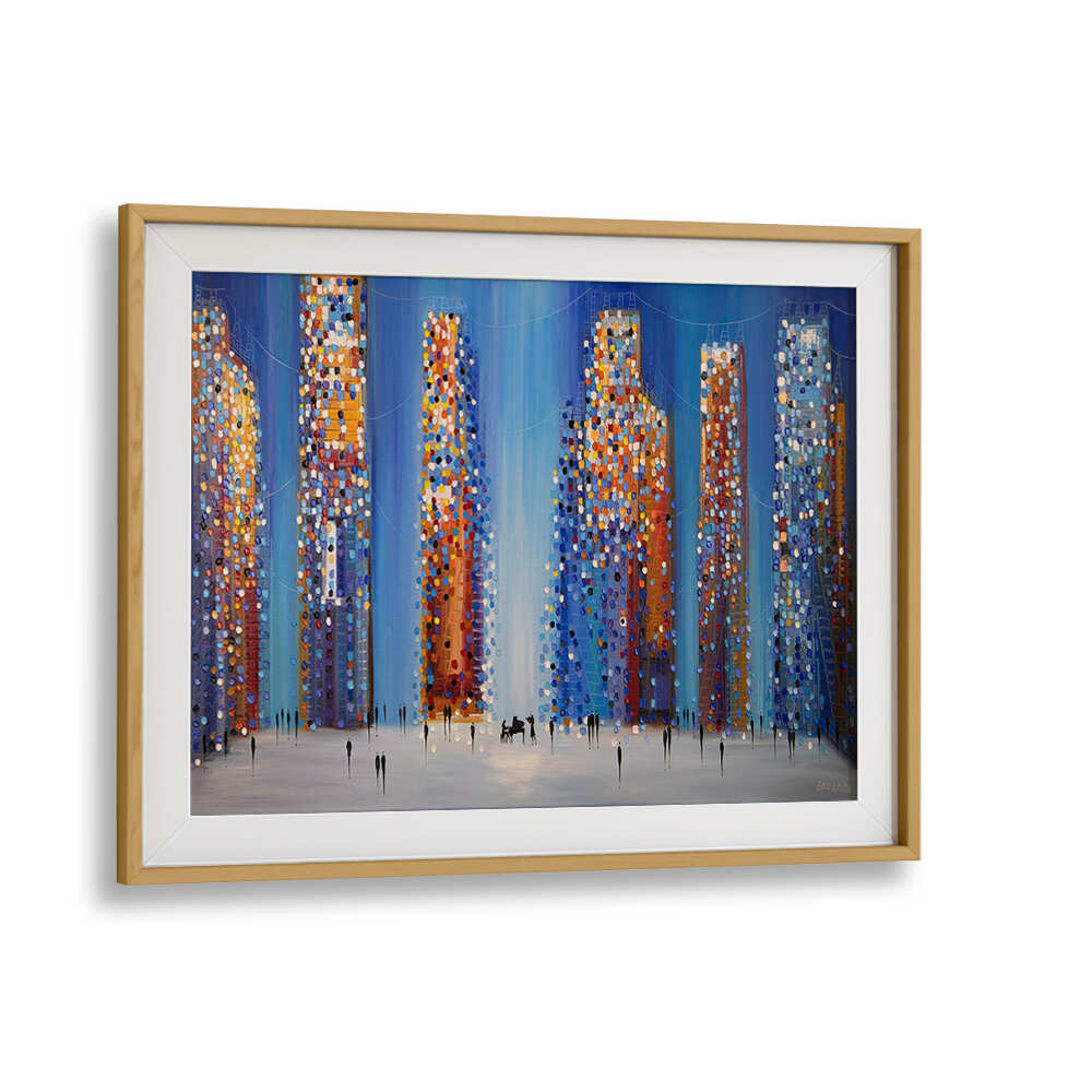 MUSIC IN THE CITY , MODERN IMPRESSIONISM PAINTINGS