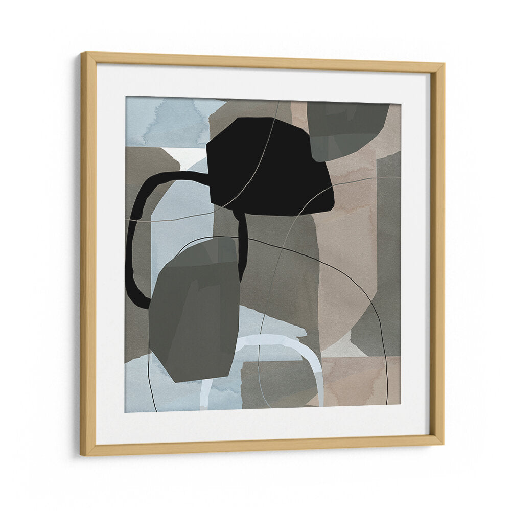Stunning NEUTRAL SHAPES V, ABSTRACT PAINTINGS, showcasing a blend of neutral tones and dynamic shapes for your space.