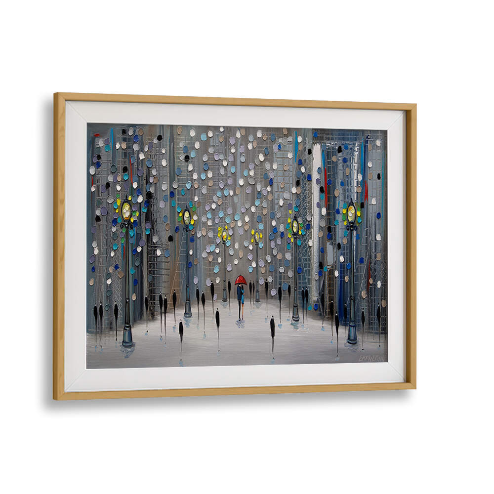 NIGHT CITY PARK , MODERN IMPRESSIONISM PAINTINGS